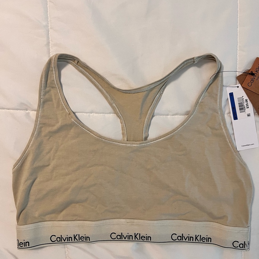 Calvin Klein Beige Sports Bra
